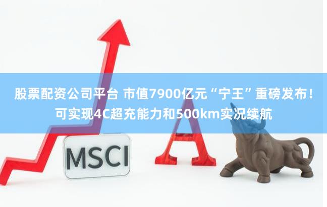 股票配资公司平台 市值7900亿元“宁王”重磅发布！可实现4C超充能力和500km实况续航