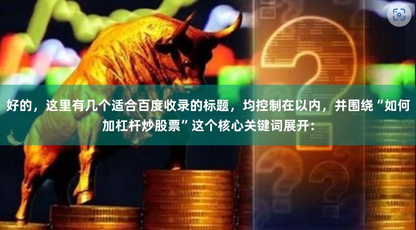 好的，这里有几个适合百度收录的标题，均控制在以内，并围绕“如何加杠杆炒股票”这个核心关键词展开：