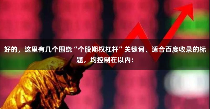 好的，这里有几个围绕“个股期权杠杆”关键词、适合百度收录的标题，均控制在以内：